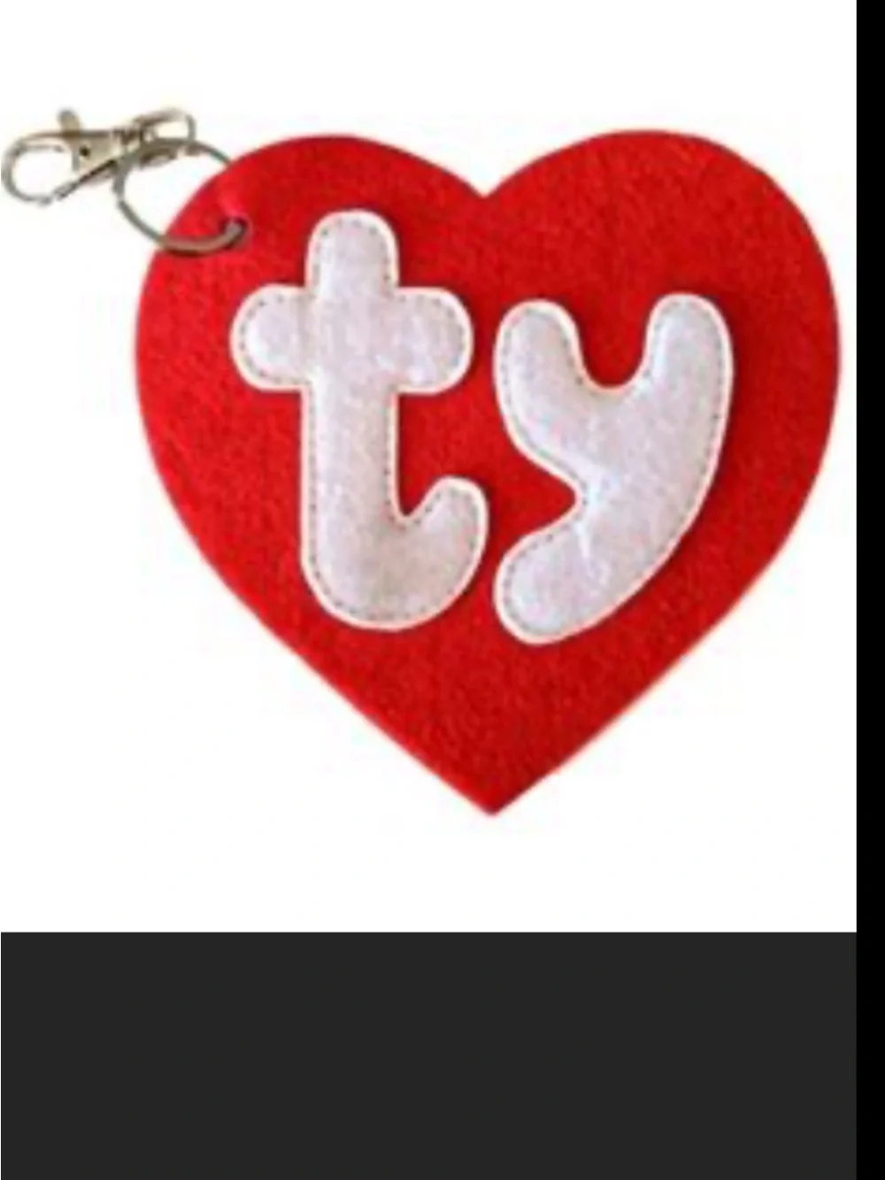 TY Beanie Baby Dog Costume-Felt Red Heart Tag Plush Pet Accessory
